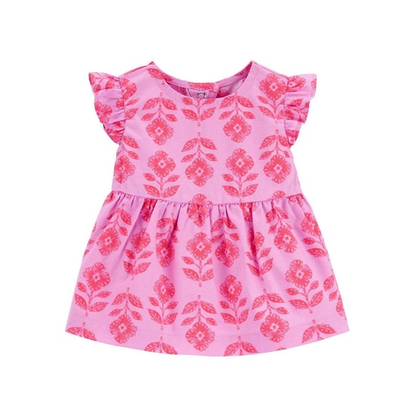 NWT Carter's Child of Mine IG 3pc Set 0-3 months - Pink Orange Flower - Picture 3 of 6